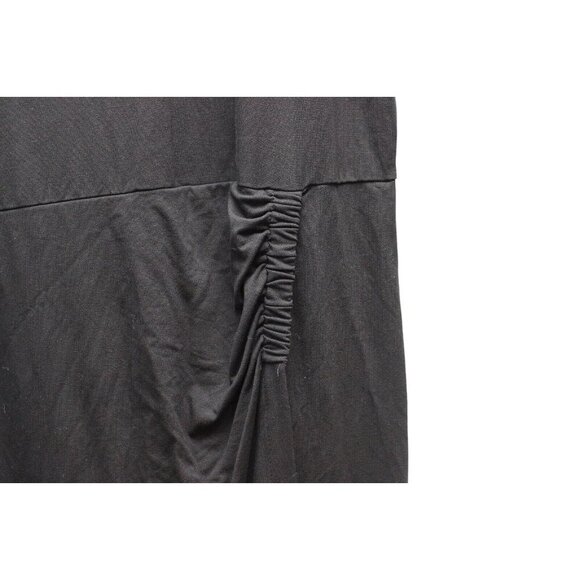 J Jill Wearever Collection Dress Size XL Black Stretch Minimalist Casual Ruched - Picture 8 of 13